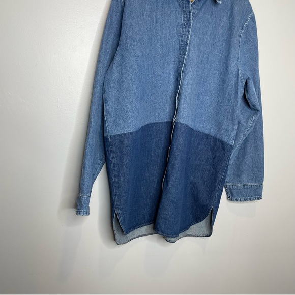 Triarchy | Le Artiste | Two-Tone Denim Shirt | Size M - Picture 7 of 12